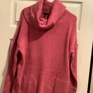 Pink cowl neck sweater xl